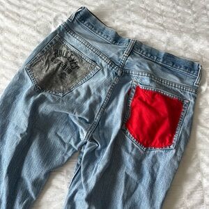 Custom Ohio State Levi’s jeans